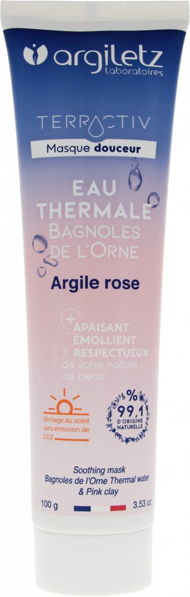 Goedkoopste Argiletz Terractiv Gentle Pink Clay Masker Thermaal Water 100 g