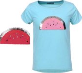 Glo-story T-shirt blauw watermeloen glitter 98