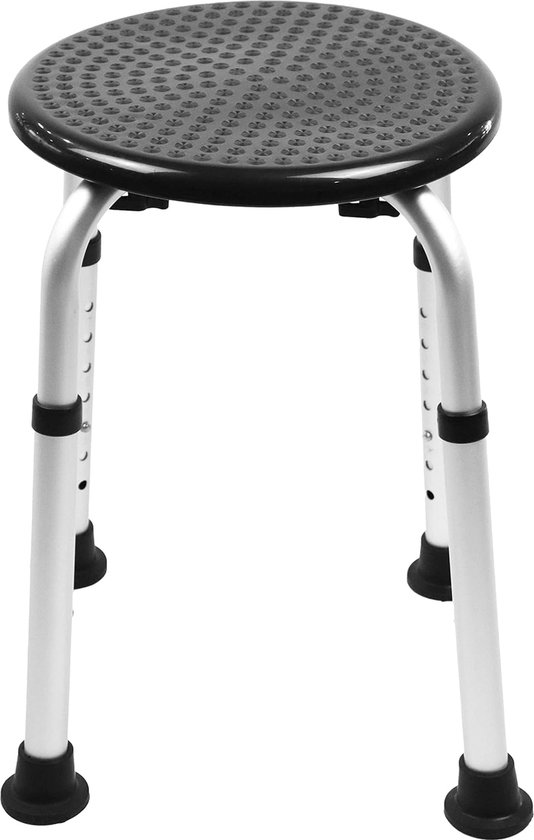 Douchekruk Hoog Verstelbaar, Douchestoel voor Senior, Douchezitje Rond