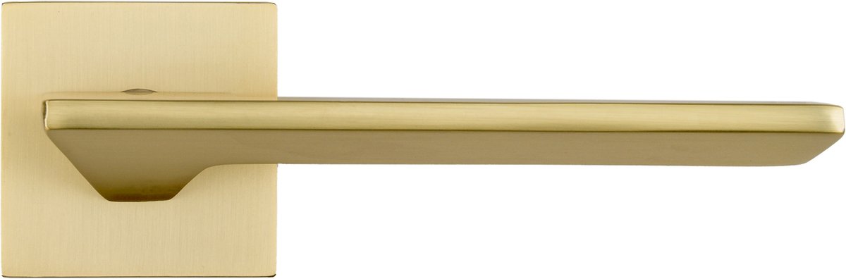 Ostiumhome® Nardo - Deurklink - Mat Goud - Luxe en massief - op Vierkant Rozet