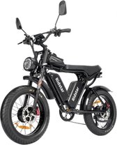 P4B - Ridstar - Fatbike - Fatbike électrique - Vélo électrique - VTT électrique - E bike - Dual moteur - Zwart - Garantie 1 an - Légal sur la voie publique