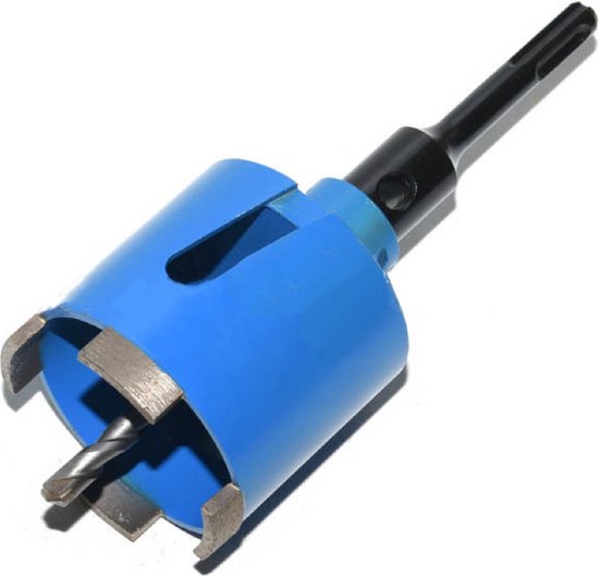 ITSOGOO Diamantverzinkboor 68 mm met M16 SDS-Plus Adapter Centreerboor Uitwerpwig,Turboboor met 5 Carbide Tanden,Diamantboor voor Beton, Metselwerk ,Zandsteen,Natuursteen