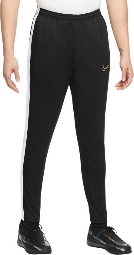 Nike Dry Fit Academy Broek Black Metallic Gold Maat L