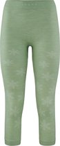 FALKE dames 3/4 tights Wool-Tech - thermobroek - groen (quiet green) - Maat: S