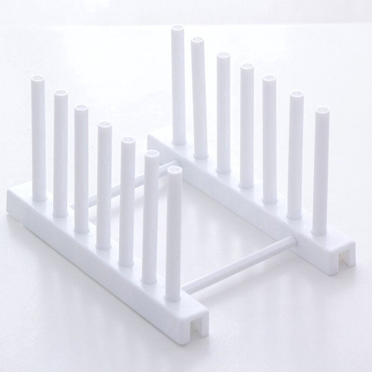 Goedkoopste Waledano® Pannen Organizer - Bordenhouder - Droogrek - Afwasrek - Afdruiprek - Kunststof - Wit