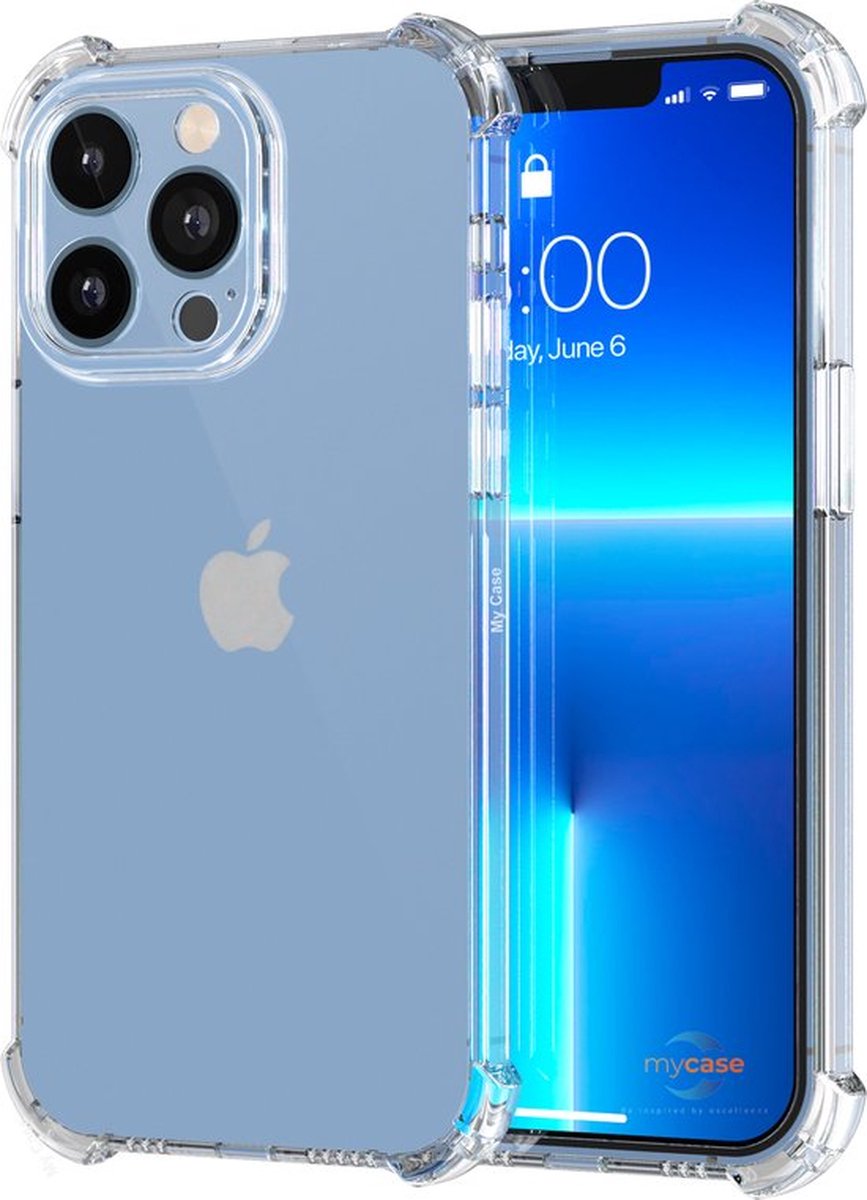 Hoesje geschikt voor iPhone 13 Pro Max Hoes Transparant - My Case Shockproof Case