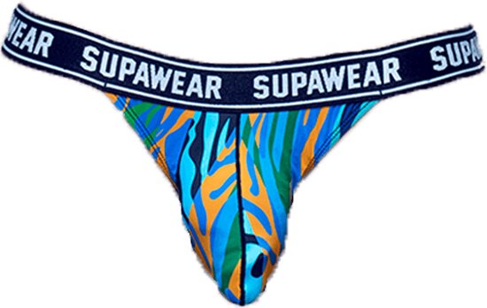 Supawear POW Thong Arctic Animal - MAAT L - Heren Ondergoed - String voor Man - Mannen String