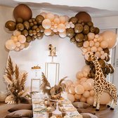 Prachtige Beige Ballonnenboog Set - Elegante Nude Kleuren - Feestelijke Decoratie voor Jouw Speciale Gelegenheid - Verjaardag - Bridal Shower- Baby Shower