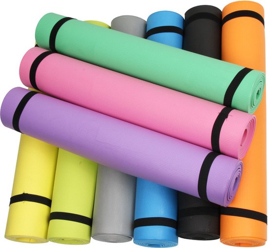 Fitnessmat - Yogamat - Sportmat - 173x60x0.6 cm - Antislip - Thuisfitness - Fitness - Sport - Groen van Parya Home — afbeelding 3