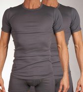 Mango T-shirt ronde hals - 2 Pack Box grey - maat M (M) - Heren Volwassenen - 100% katoen- 685-8167-box grey-M