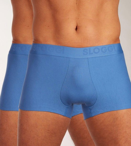 Sloggi Men FREE Evolve Hipster - heren boxershort korte pijp (2-pack) - kobaltblauw - Maat: M