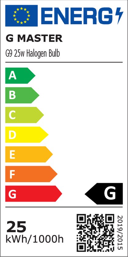 G Master- 8 stuks halogeenlamp G9 25W helder