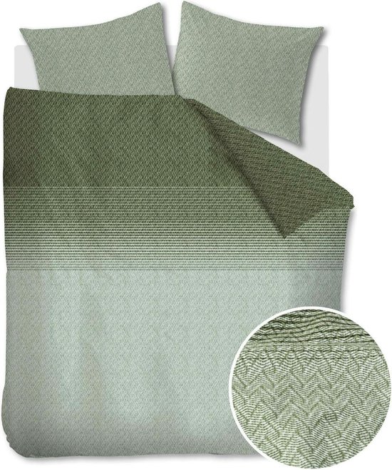 Beddinghouse Noa - Housse de couette - Lits-jumeaux - 240 x 200/220 cm - Vert