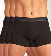 Schiesser Uncover Heren Shorts 3P - Zwart - Maat XL