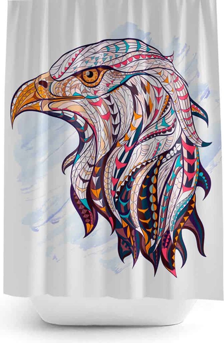 Casabueno 180x200 cm Douchegordijn - Waterdicht - Anti Schimmel - - Digitale Print - Polyester - Wasbaar