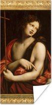 Poster St. John the Baptist - Leonardo da Vinci - 60x120 cm