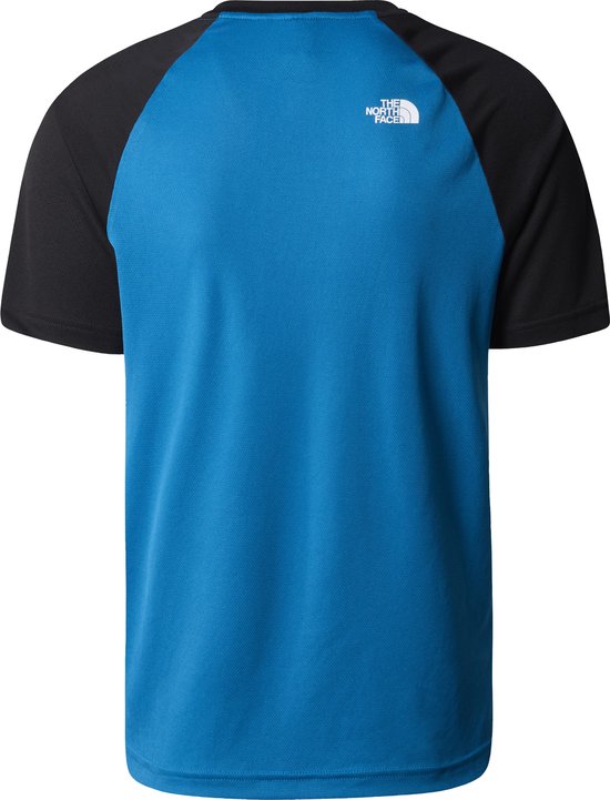 The North Face Tanken-T-shirt met raglanmouwen - Heren - Adriatic Blue-TNF Black S