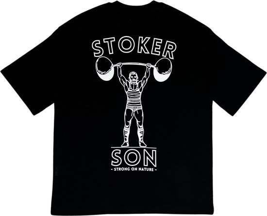 Stokerson - T-shirt de Sport - Surdimensionné - Zwart intemporel - 100% Katoen - Gymwear - Gym - Haute Qualité - Pumpcover - Activewear- XL