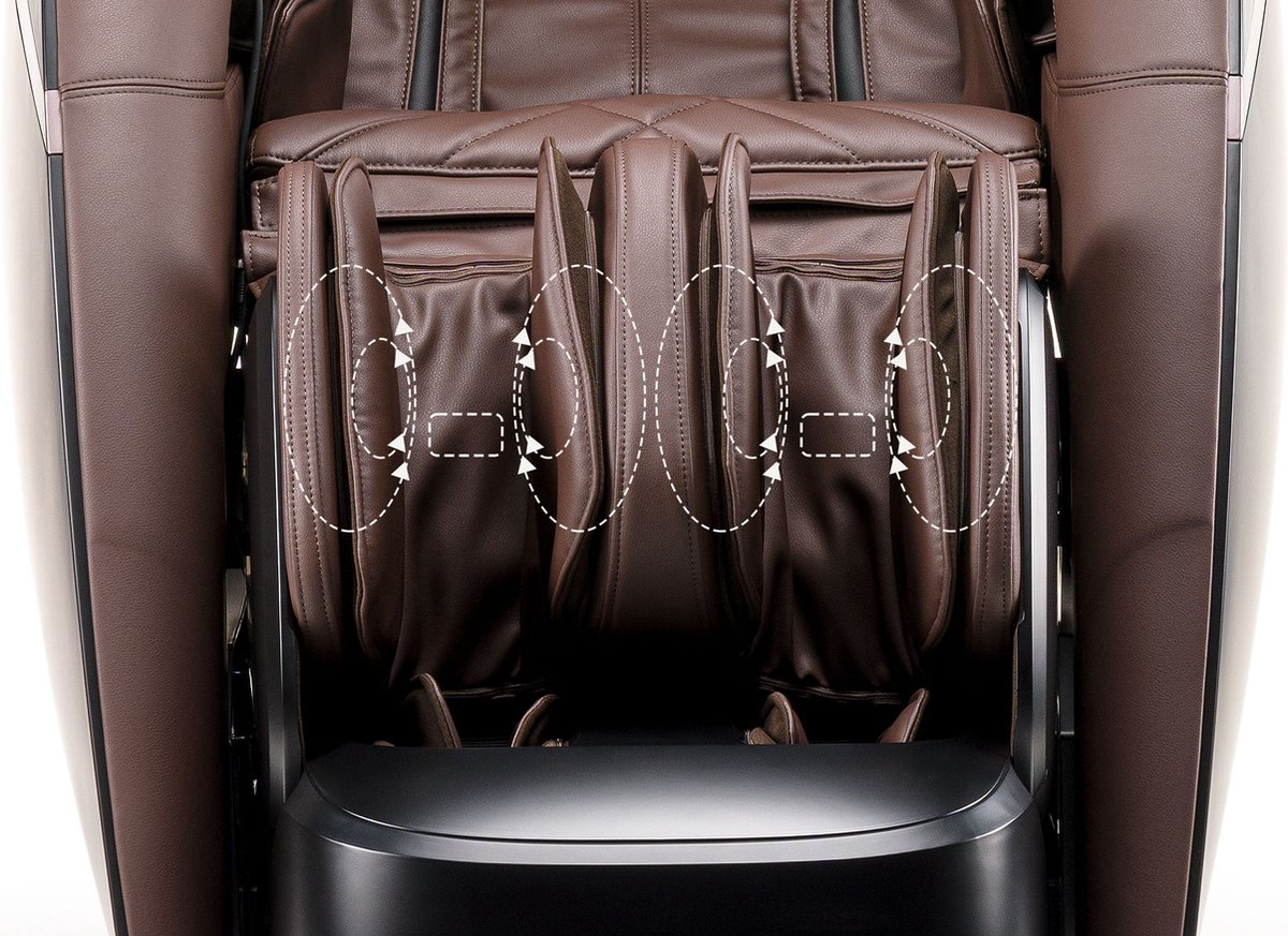 Afbeelding 3 van iRest Maesthron A801 Massagestoel Zwart-Bruin