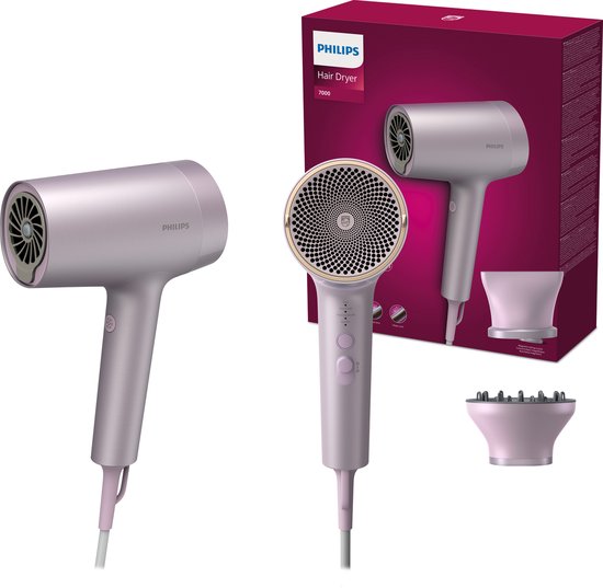 Foto: Philips series 7000 bhd723 10 haardroger met diffuser roze