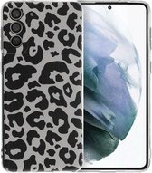 iMoshion Hoesje Geschikt voor Samsung Galaxy S21 Plus Hoesje Siliconen - iMoshion Design hoesje - Meerkleurig / Leopard Transparent