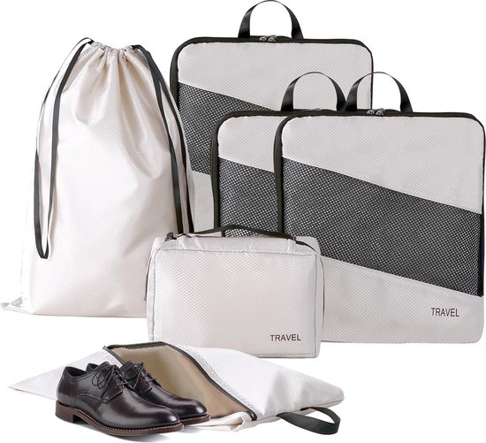 Coolzon Packing Cubes Koffer Organizer, 8 Stück Kofferorganizer