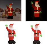 vidaXL-Père Noël-avec LED-lumières-gonflables-1000-cm - Père Noël gonflable - Pères Noël gonflable - Père Noël - Figurine gonflable