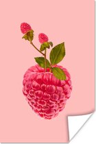 Affiche Nature Morte - Framboise - Fruits - 120x180 cm XXL