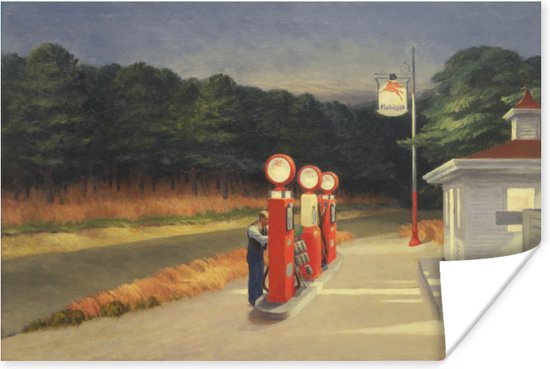 Poster Benzine - Edward Hopper - 30x20 cm