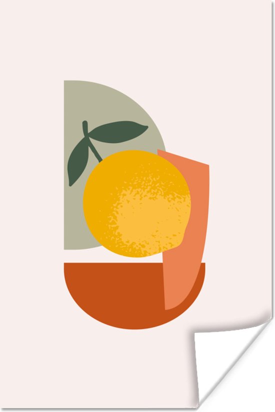 Poster Citroen - Fruit - Kleuren - 20x30 cm