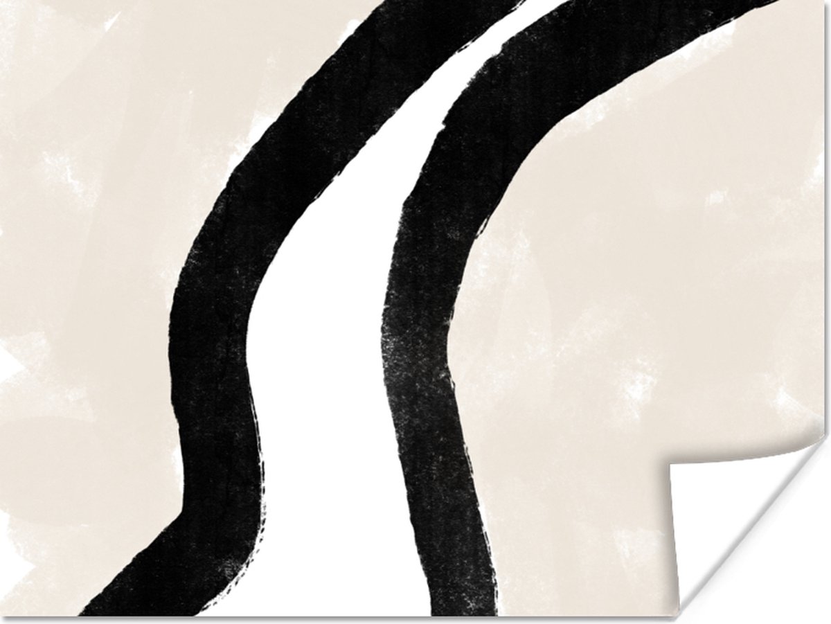 Poster Abstract - Lijn - Design - Pastel - 80x60 cm