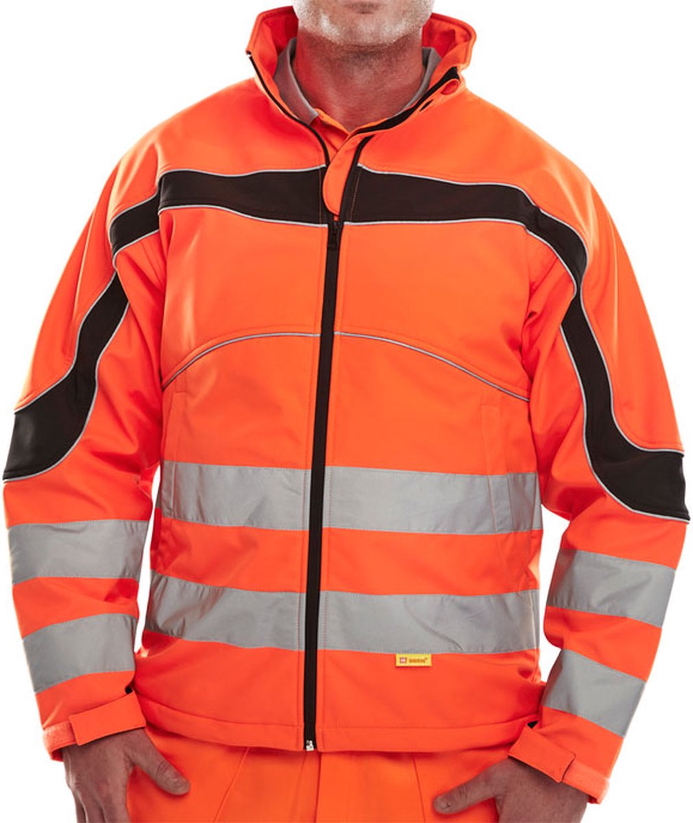 Beeswift ETON Softshell Jas - Oranje - Maat XXL