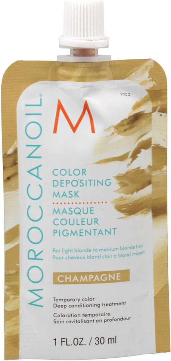 Moroccanoil Color Depositing Mask Champagne Haarmasker 30ml bol