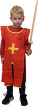 Playwood Ridder middeleeuws Tuniek Rood inclusief zwaard