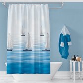 Casabueno Ship - Douchegordijn 180x200 cm - Polyester - Badkamer Gordijn - Shower Curtain - Waterdicht - Sneldrogend en Anti Schimmel -Wasbaar en Duurzaam - 9889