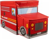 Kruzzel Speelgoedkist Brandweerwagen: Opbergen en Zitten in Stijl