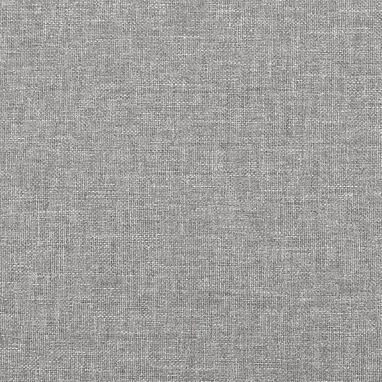vidaXL Cadre de lit avec tête de lit Tissu Gris clair 100x200 cm - Cadre de lit avec tête de lit - Encadrements de lit avec têtes de lit - Lit - Meubles de couchage