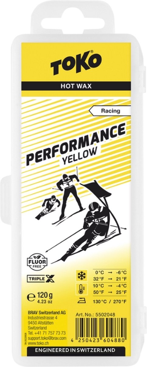 Toko Racing Performance 120g Hot Was Geel 10°C to -4°C