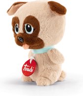 Trudi Friends Knuffel Hond Mopshond Carlino 16 cm - Hoge kwaliteit pluche knuffel - Knuffeldier voor jongens en meisjes - 9x16x9 cm maat XS