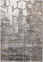 Lalee Marmaris | Modern Vloerkleed Laagpolig | Gold | Tapijt | Karpet | Nieuwe Collectie 2024 | Hoogwaardige Kwaliteit | 160x230 cm
