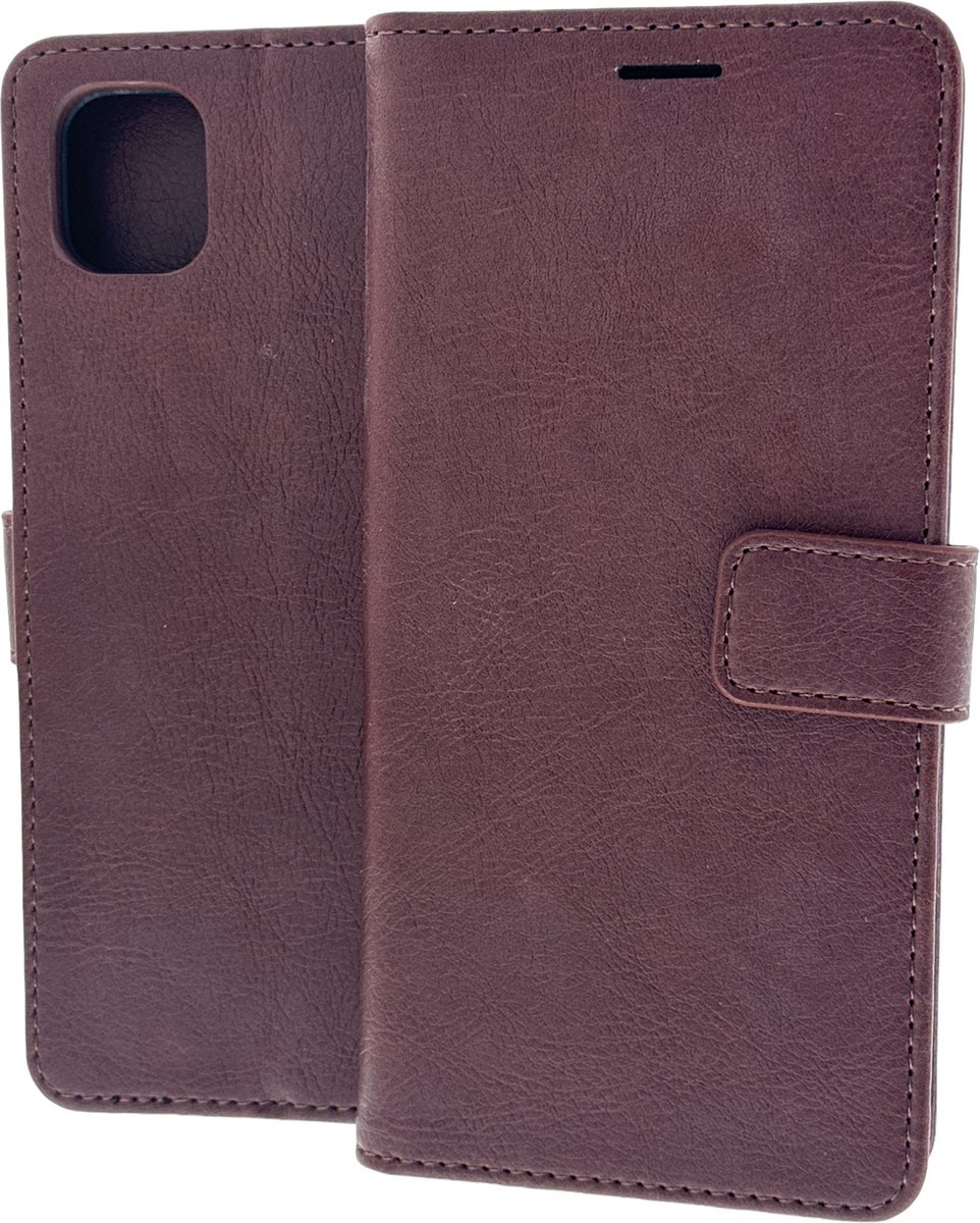 Portemonnee Book Case Hoesje Geschikt voor: Samsung Galaxy A04 - Bruin
