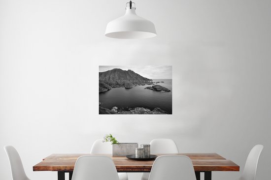 Poster Côte scandinave noir et blanc 90x60 cm - Tirage photo sur Poster (décoration murale salon / chambre)