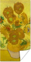 Poster Zonnebloemen - Vincent van Gogh - 75x150 cm