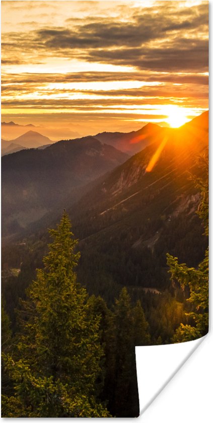 Affiche Alpes - Berg - Soleil - 60x120 cm