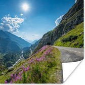 Poster Zwitserland - Alpen - Natuur - 50x50 cm