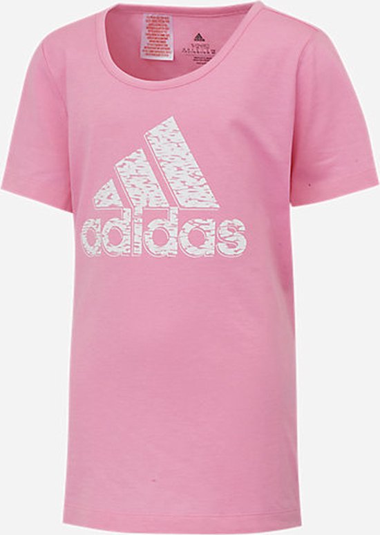 Adidas g logo t shirt junior bliss pink HS5277, maat 152