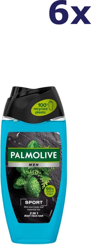 Palmolive Men - Douchegel - Revitalising Sport - 6x 250ml - Voordeelverpakking
