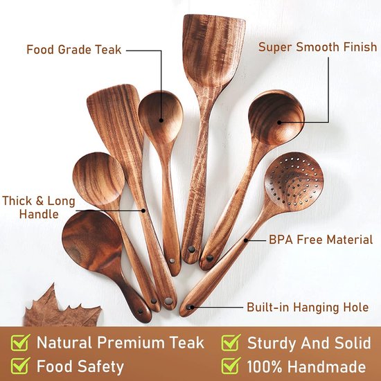 Magic Harry Houten Lepels Geschenken om te Koken - Cool Gegraveerde Keukengerei Accessoires Set, Bamboe Koken Spul voor Home Decor - Perfecte Keuken Geschenken voor Kerstmis Moederdag Bruiloft Bakken