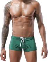 Shorts de bain élégant pour hommes - Taille basse réglable - Matériau à séchage rapide - Perfect pour les activités de Nager et de sports nautiques - Confortable et durable - Vert - Taille M