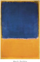 Kunstdruk Mark Rothko - Untitled, 1950 Blue, Yellow 65,8x101,5cm